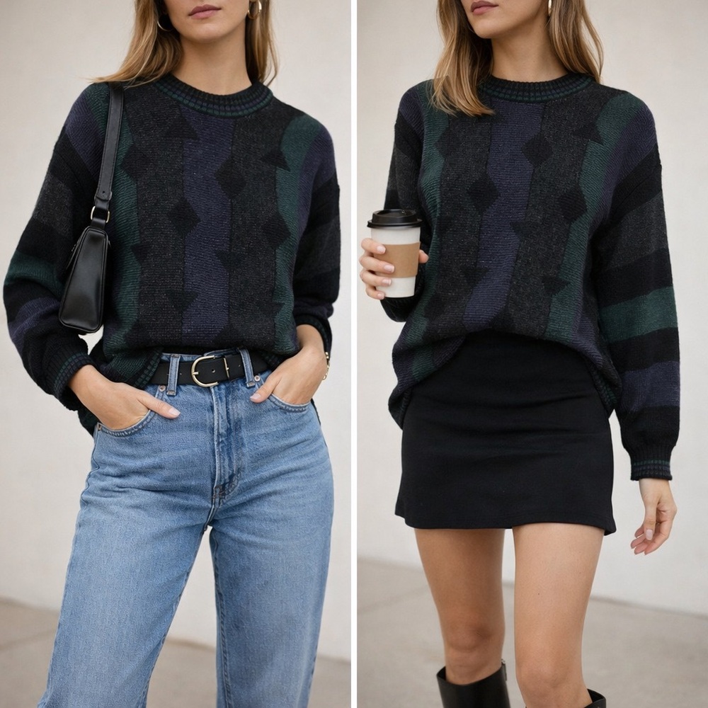 Women's Y2K Tunic Length Sweater